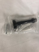 Emtek 2232US19 3 Inch Long Baseboard Door Stop - Flat Black