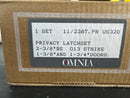 Omnia 11/00.PR32D Privacy Door Lever Set with 11 Style Handle and Round Rose - Satin Stainless Steel