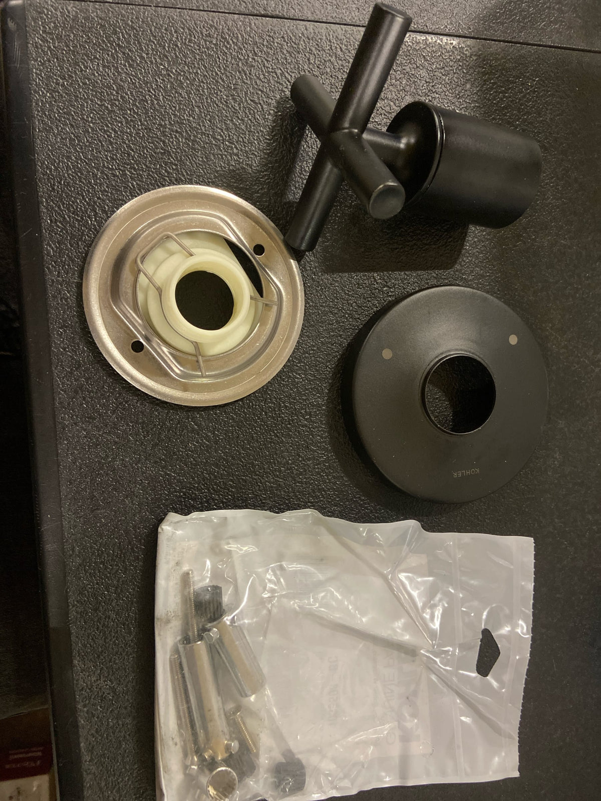 Kohler T14490-4-BL Purist 1-Handle Valve Handle in Matte Black (Valve Not Included)