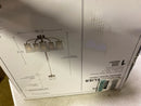 Hampton bay 21095-000 Helena 21 in 5-Light Brushed Nickel Hanging Chandelier with Frosted Glass Shades for Dining Room