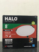 Halo HLB8169FS1EMWR HLB 8 in. Adjustable CCT Canless IC Rated Dimmable Indoor, Outdoor Integrated LED Recessed Light Kit