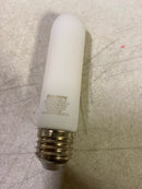 Bulbrite 5W LED T9 5" Filament Bulb, E26 Base, Dimmable 2700K, Frost
