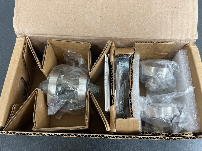 Baldwin PSCONCRR150 Contemporary Passage Door Knob with Round Rose - Satin Nickel