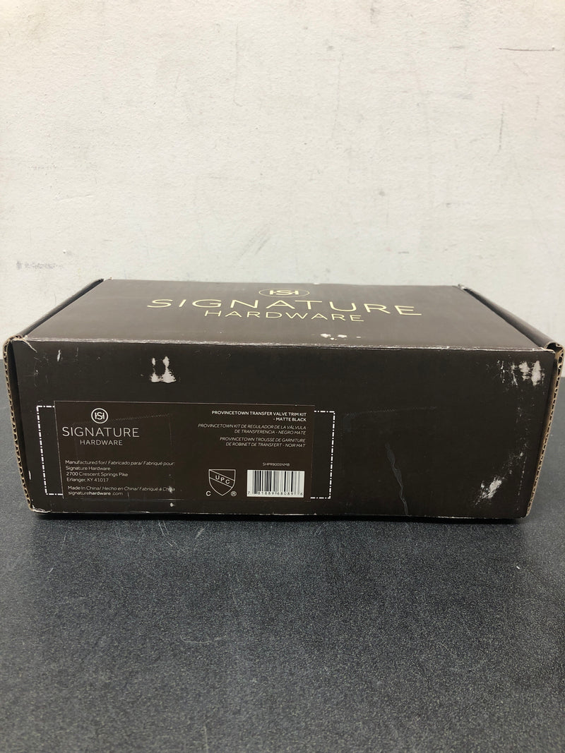 Signature Hardware 476989 Provincetown 6 Function Diverter Valve Trim - Less Valve - Matte Black