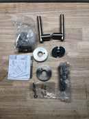 Baldwin 5137056PRIV 5137 Privacy Door Lever Set with 5046 Rose from the Estate Collection - Lifetime Satin Nickel