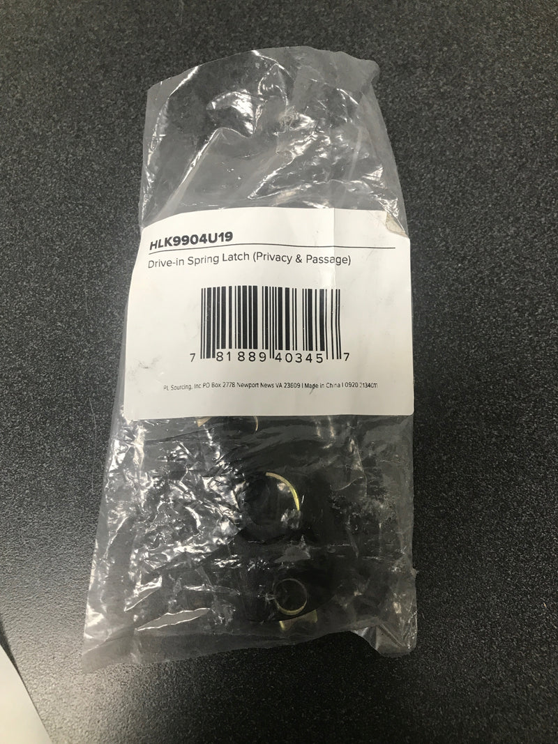 Miseno MLK4099BK Drive-In Spring Latch -Crescent Spindle - Matte Black