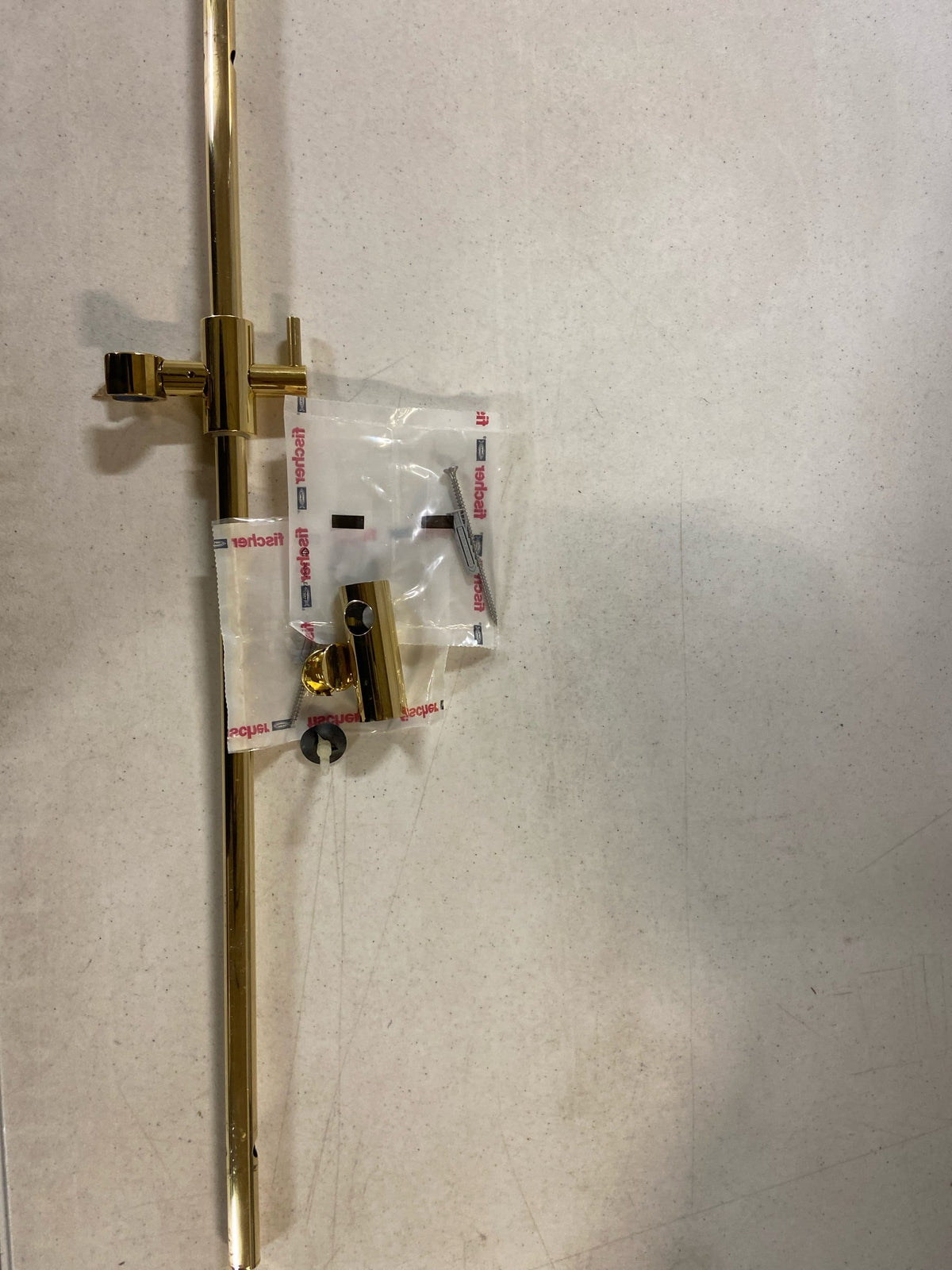 Rohl 1201ULB 24" Wall Mounted Shower Slide Bar - Unlacquered Brass (Living Finish)