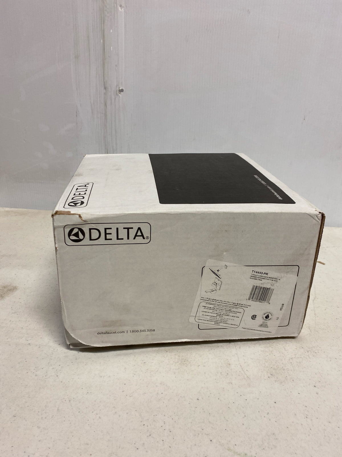 Delta T14443-PR Trillian 1-Handle Wall-Mount Tub and Shower Trim Kit in Lumicoat Chrome (Valve Not Included)