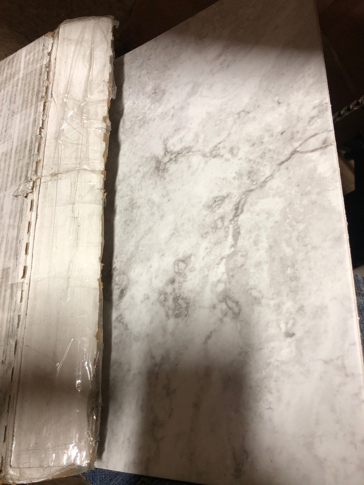 Armstrong Flooring D4018161 Gravity 16" x 16" Textured Vinyl Flooring with Low Gloss - Sold by Carton (24.89 SF/Carton) - White