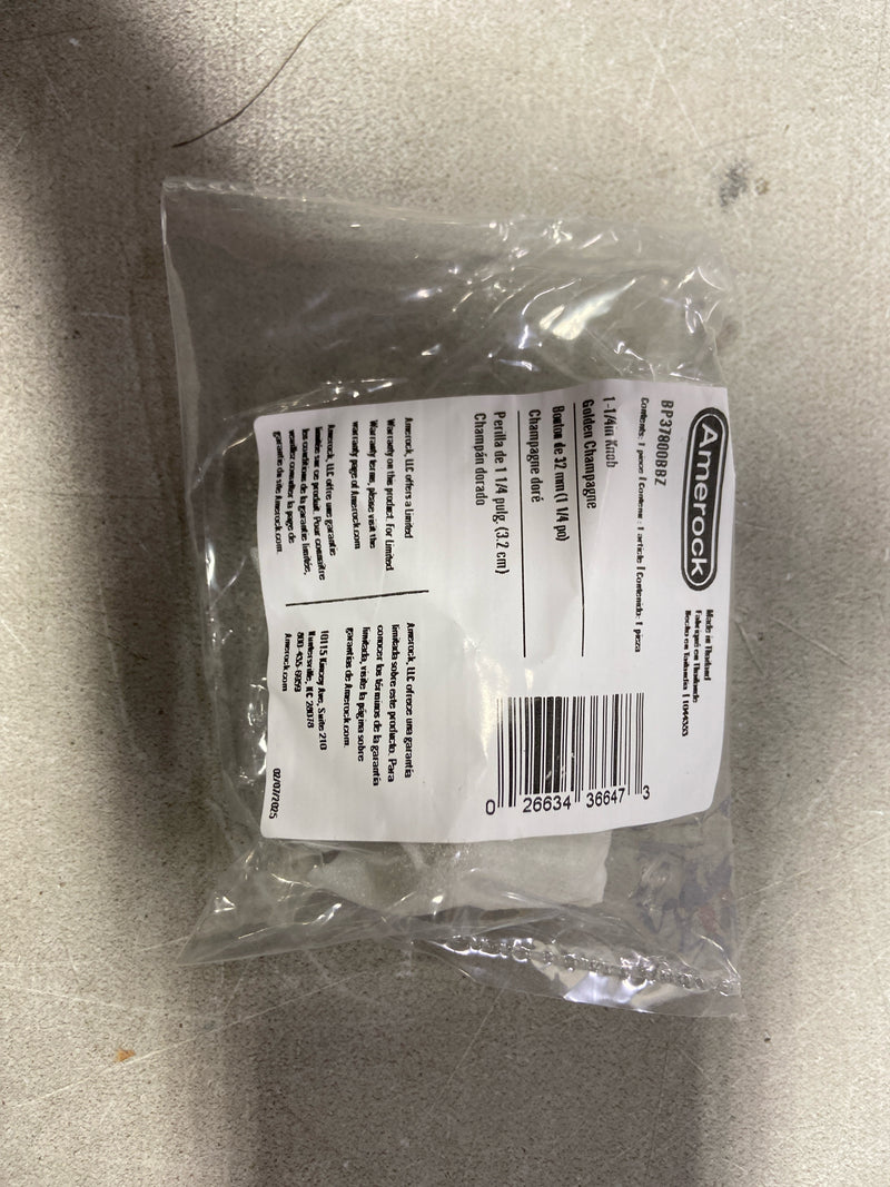 Amerock BP37800BBZ Farewind 1-1/4 in. (32mm) Diameter Golden Champagne Classic Round Cabinet Knob