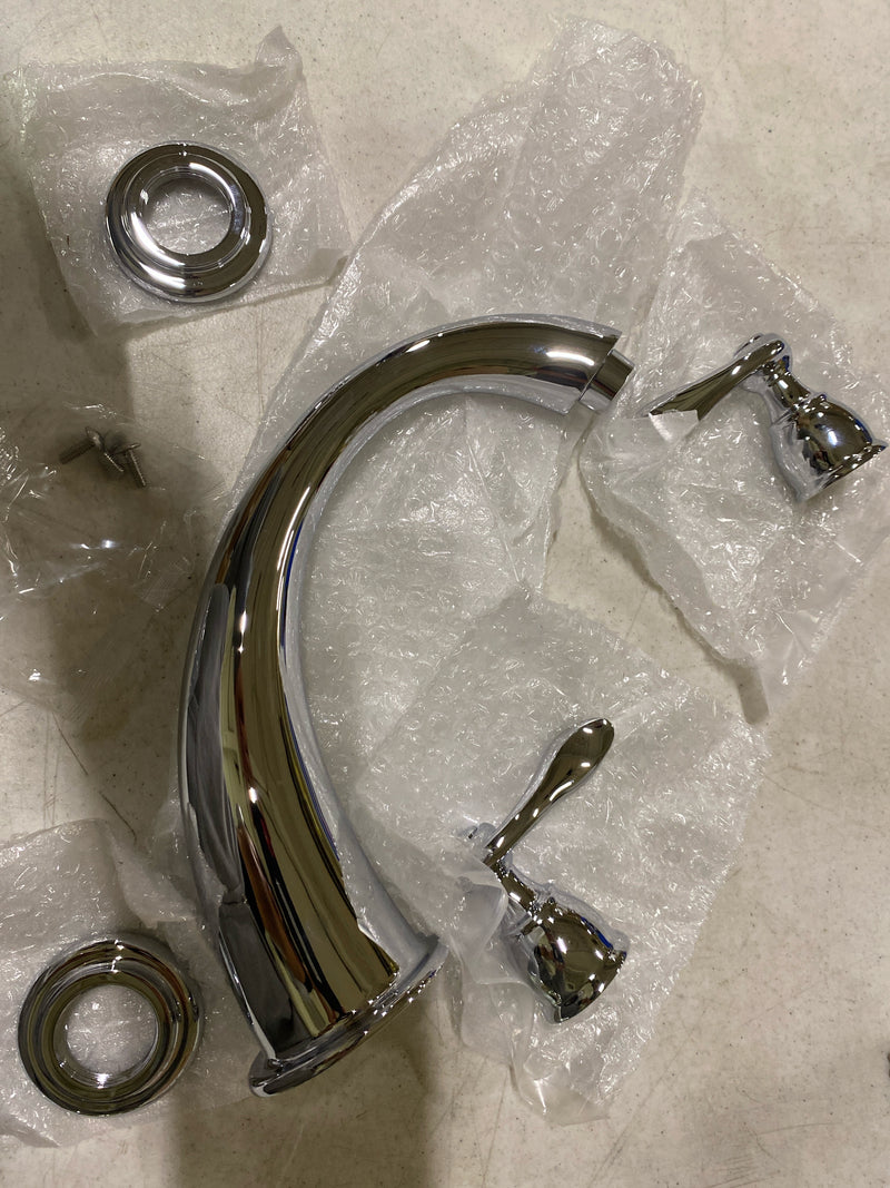 Delta Faucet Windemere 2-Handle Widespread Roman Tub Faucet Trim Kit, Deck-Mount, Chrome BT2796 (Valve Not Included), 6.50" x 11.00" x 11.00"