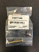 Alno 9/16 Inch Square Luxury Crystal Cabinet Ring Pull Mount - Less Ring - Satin Nickel