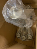 Progress lighting P4328-09 Trinity Collection 5-Light Brushed Nickel Etched Glass Traditional Chandelier Light