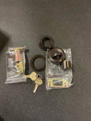 Solid Brass Single Cylinder Low Profile Deadbolt Oil Rubbed Bronze with 2 3/8" Backset. Mortise Lock Parts.