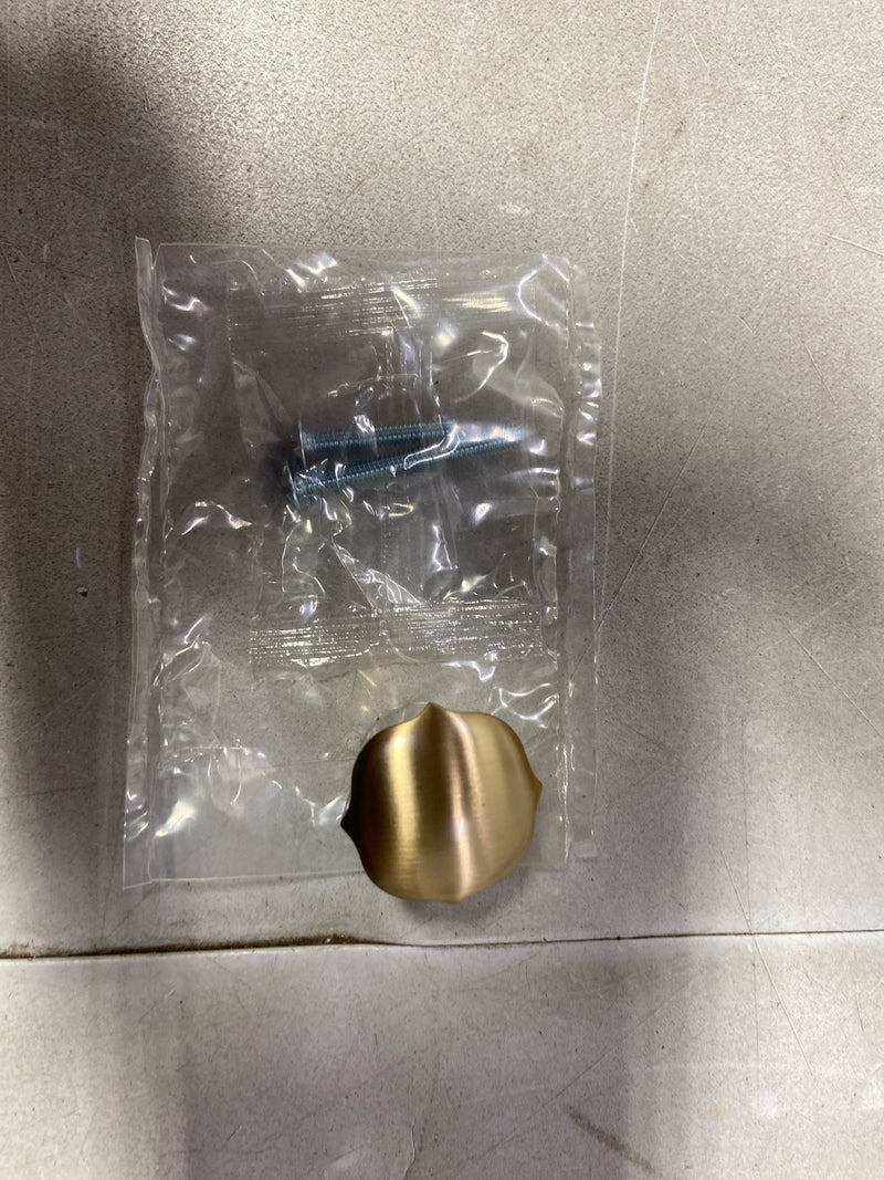 Belwith Keeler B076138-CBZ Trellis 1-3/16" Designer Scalloped Edge Button Cabinet / Drawer Knob - Champagne Bronze