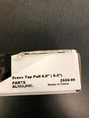 Alno Tab 6-1/2 Inch Long Finger Cabinet Pull - Unlacquered Brass