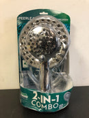 Peerless Universal 1.75 GPM Multi Function 2-in-1 Shower Head and Handshower Combo - - Chrome