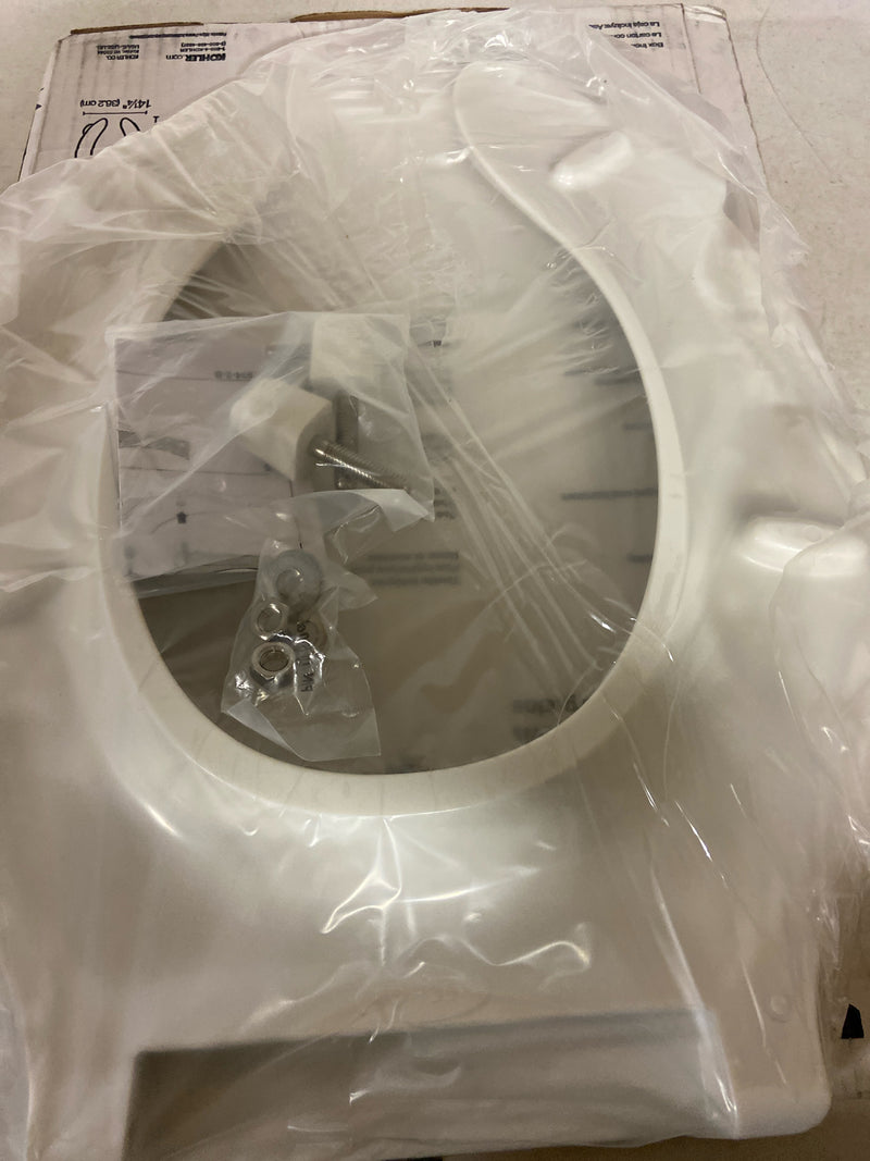 Kohler K-4731-CA-0 Stronghold Elongated Open-Front Toilet Seat with Anti-Microbial Agent, Integrated Handle and Check Hinge - White