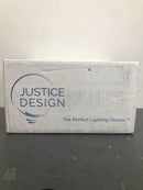 Justice Design Group FSN-8447-30-WEVE-DBRZ Fusion 7" Tall Bathroom Sconce with Oval Weave Shade from the Era Series - Dark Bronze