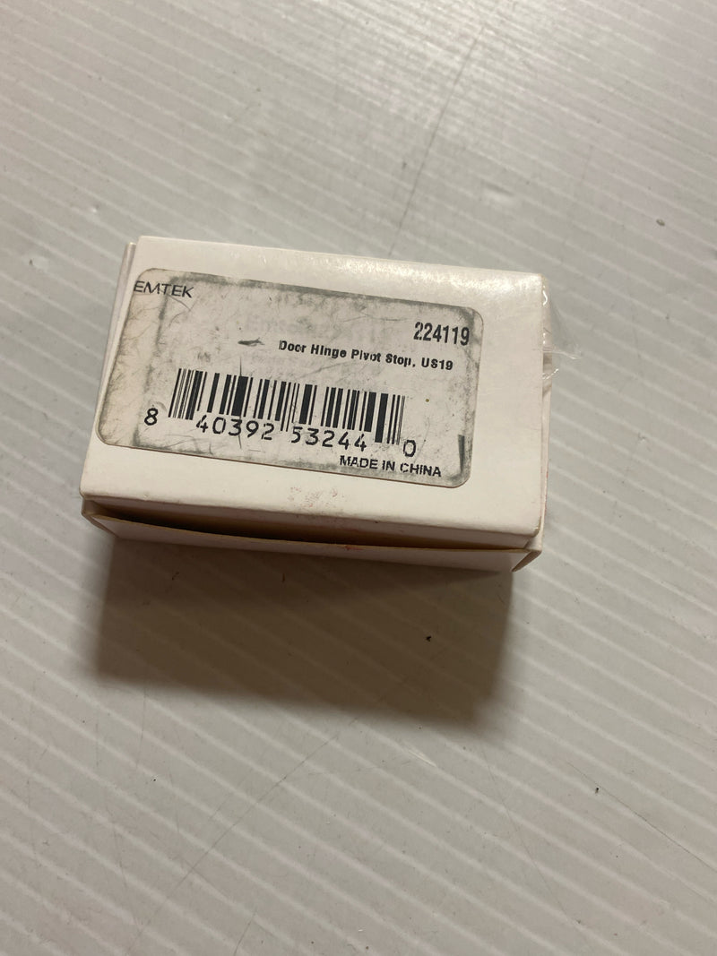 Emtek 2241US10B 2-3/8" Height Solid Brass Hinge Pivot Stop - Oil Rubbed Bronze
