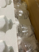 KAWOTI Vanity Light 30.25" Hardwired Antique Brass Finish w/ Clear Glass Shade