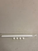 Easy Track RR1036 35 Inch Wardrobe Rods with Mounting Brackets for Easy Track Closet System - Pair - White