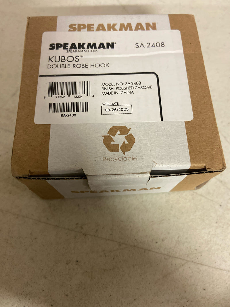 Speakman SA-2408 Kubos Double Robe Hook - Polished Chrome
