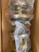 Emtek 8050NWUS4 Norwich Non-Turning Two-Sided Dummy Door Knob Set with Regular Rose from the Brass Classic Collection - Satin Brass