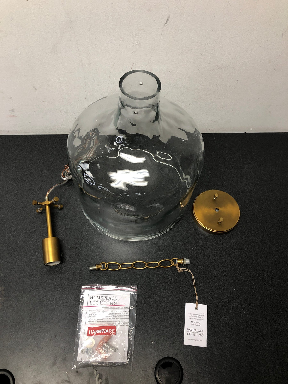 Capital Lighting 325717AD Single Light 15" Tall Pendant with Clear Water Glass Shade - Aged Brass