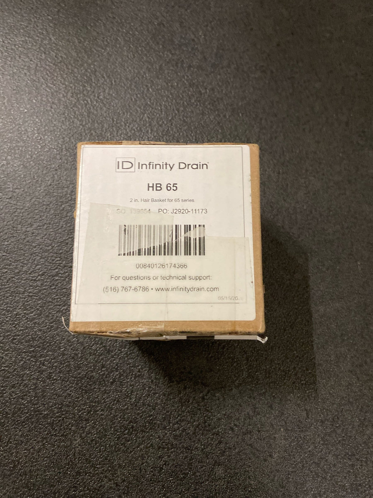 Infinity Drain: HB 65-2" Hair Basket for 65 series