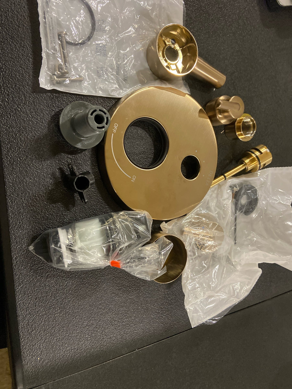 Delta T27859-CZ Trinsic 17 Series Pressure Balanced Valve Trim with Integrated Volume Control and 3 Function Diverter for Two Shower Applications - Less Rough-In - Champagne Bronze