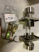 Emtek Round Key in Knob Satin Nickel 5122 Square Rosette