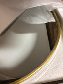 Elegant Lighting MR2A2440BRS Asha 24" W x 40" H Modern Oval Bathroom Wall Mirror - Brass