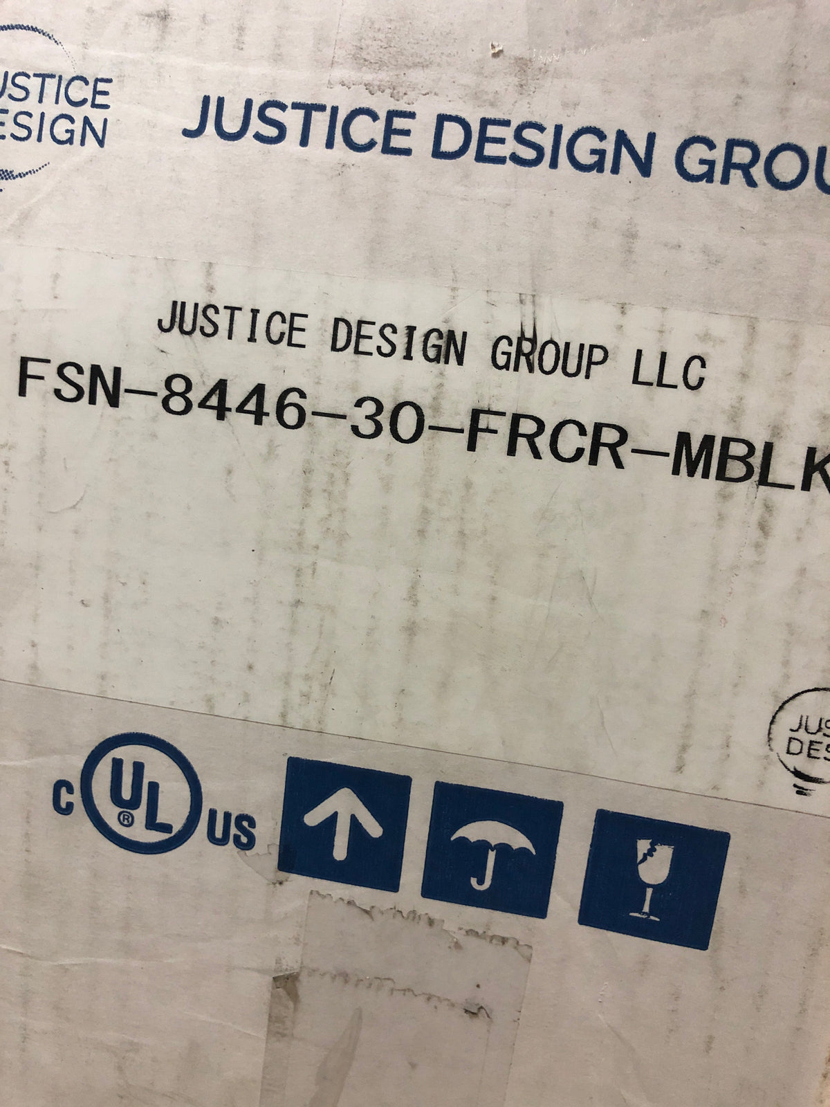 Justice Design Group Lighting FSN-8446-30-FRCR-MBLK Era Bath Bar, Matte Black