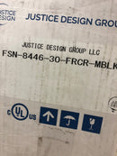 Justice Design Group Lighting FSN-8446-30-FRCR-MBLK Era Bath Bar, Matte Black
