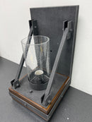 Kichler 43436AUB Colerne Single Light 15" Tall Wall Sconce with Seedy Glass Cylinder Shade - Auburn Stained