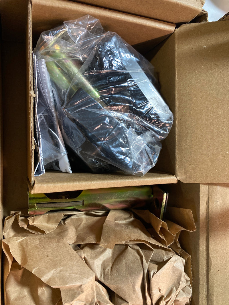 Emtek 8469US10B Square Brass Modern Single Cylinder Keyed Entry Deadbolt - Oil Rubbed Bronze