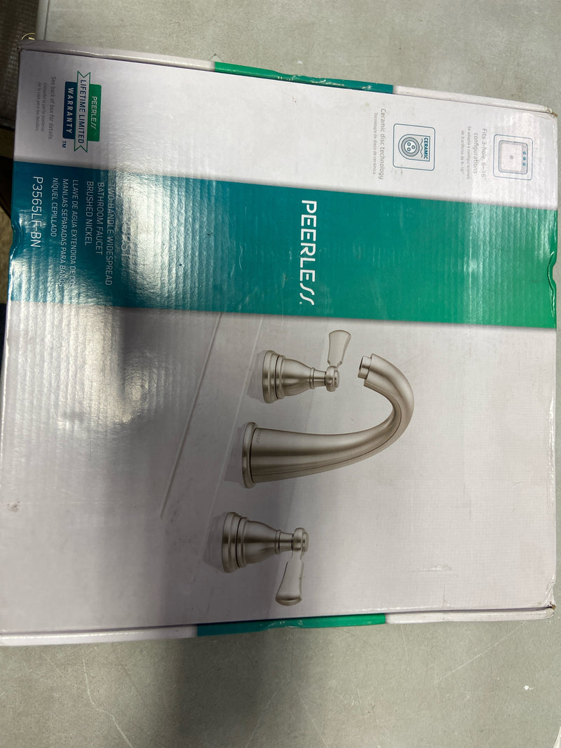 Peerless P3565LF-BN Elmhurst 8 in. Widespread 2-Handle Bathroom Faucet in Brushed Nickel