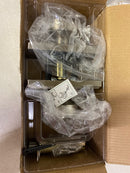 Kwikset 730SOKTRCT-15 Sora Privacy Door Knob Set with Rectangle Rose - Satin Nickel