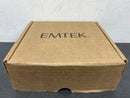 Emtek 505MRWHUS15 White Marble Non-Turning Two-Sided Dummy Door Lever Set from the SELECT Brass Collection - Satin Nickel