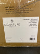 Signature Hardware 447961 White Myers 18" Vitreous China Undermount Bathroom Sink