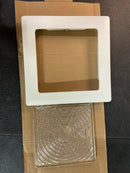 Elco EL11W 8" Square Trim with Fresnel Glass Lens - White
