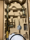 Signature Hardware SHXCRD107PB Ridgeway 1.8 GPM Single Handle Pull-Down Kitchen Faucet - Polished Brass