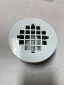 PROFLO PF42941 2" ABS No-Caulk Shower Drain with 4-1/4" White Plastic Strainer - White