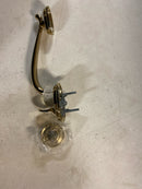 Baldwin FDCOLXROUTRR003 Columbus Dummy Handleset with Traditional Round Rose and Round Knob on Interior - Polished Brass