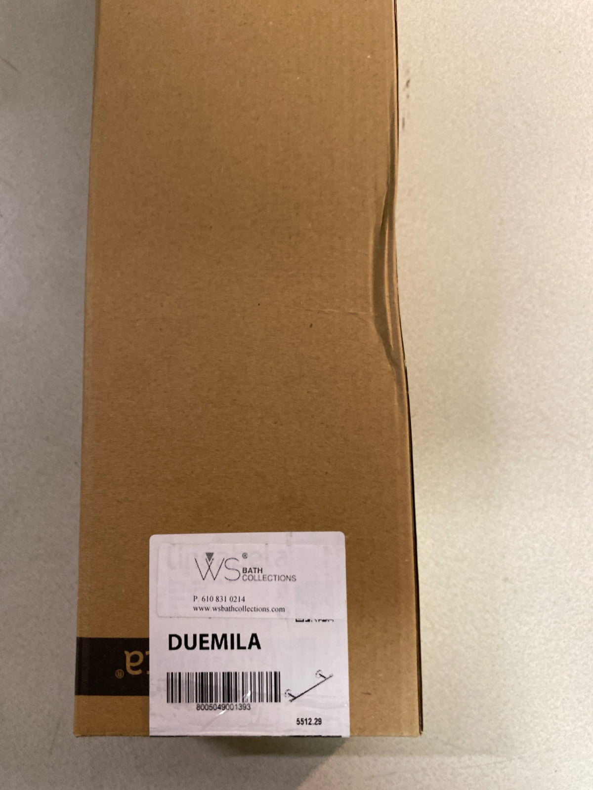 WS Bath Collections Duemila 5512 Towel Bar 15.7"