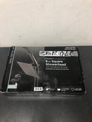 Glacier bay HD58302-1710H Modern 1-Spray 7.9 in. Dual Tub Wall Mount Fixed and Handheld Shower Heads 1.8 GPM in Matte Black