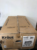 Kraus 30" Single Basin 16 Gauge Stainless Steel Kitchen Sink for Undermount Installations - Basin Rack and Basket Strainer Included