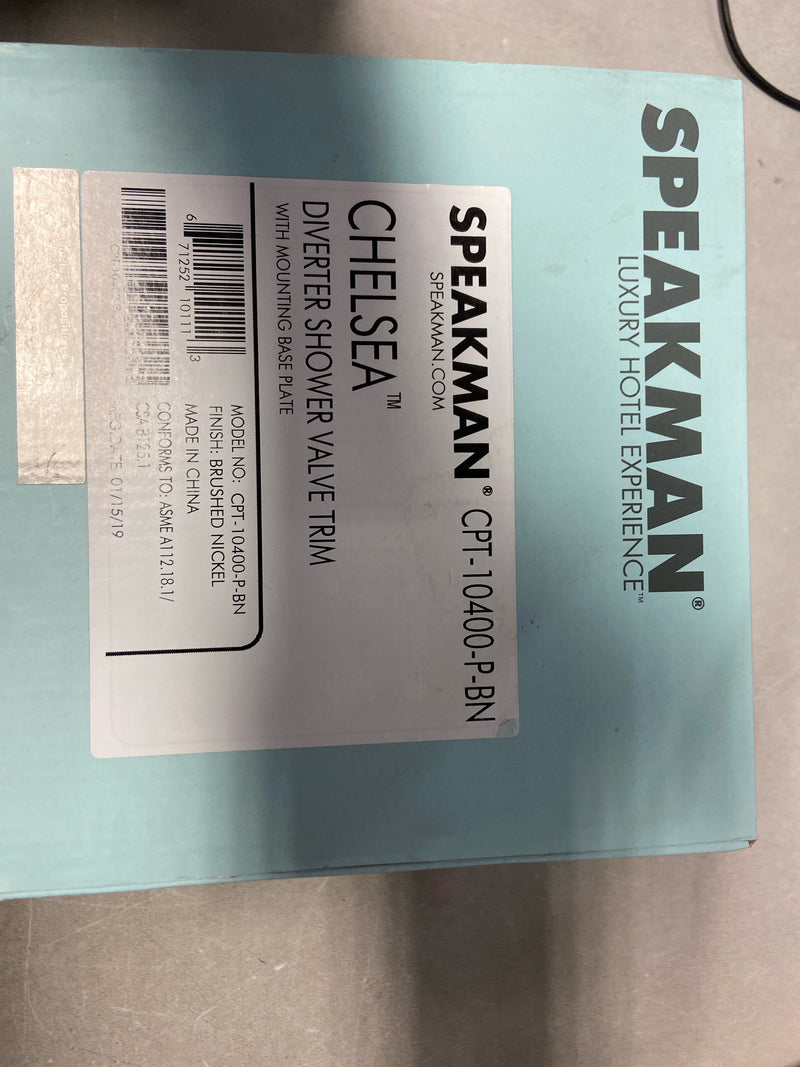 Speakman CPT-10400-P-BN Chelsea Diverter Valve Shower Trim - Brushed Nickel