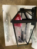 Unbranded 579XL-BK Talbot Black Outdoor Hardwired Lantern Wall Sconce with No Bulbs Included